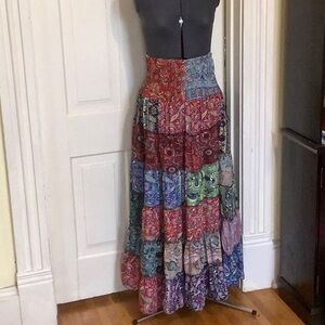 Bohemian broom skirt